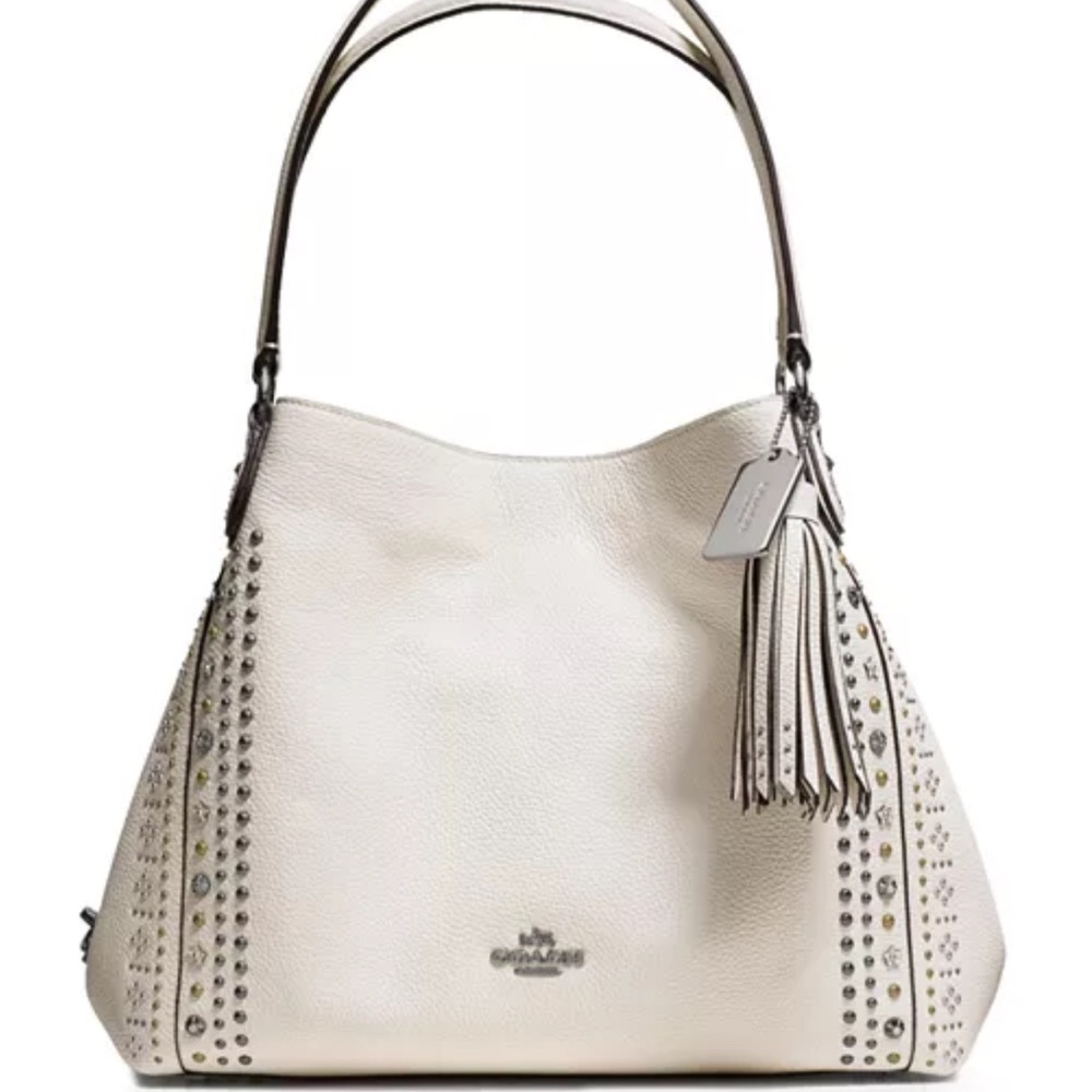 COACH Bandana Rivets Edie 31 Shoulder Bag